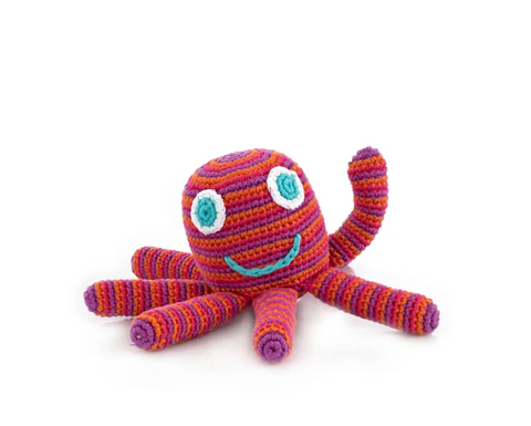 Pink Octopus Rattle