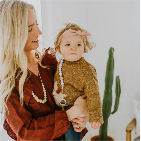 The Landon -- Cream Teething Necklace