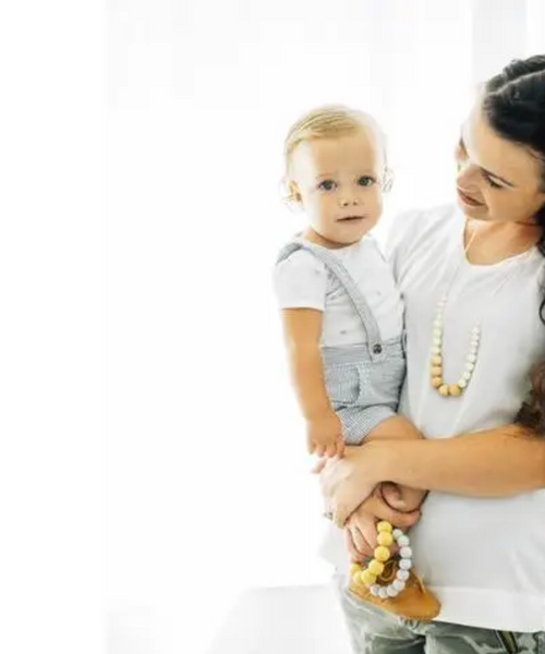 The Landon -- Cream Teething Necklace