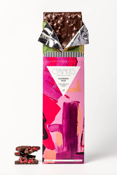 Raspberry Rose Gourmet Dark Chocolate Bar