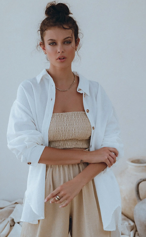 Romania Oversized Shirt -- Off White
