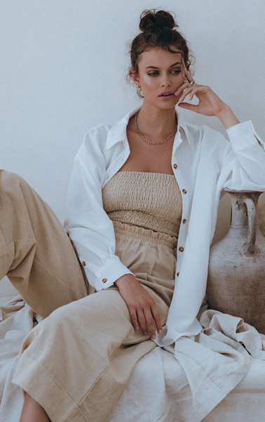 Romania Oversized Shirt -- Off White