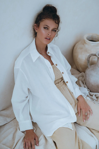 Romania Oversized Shirt -- Off White