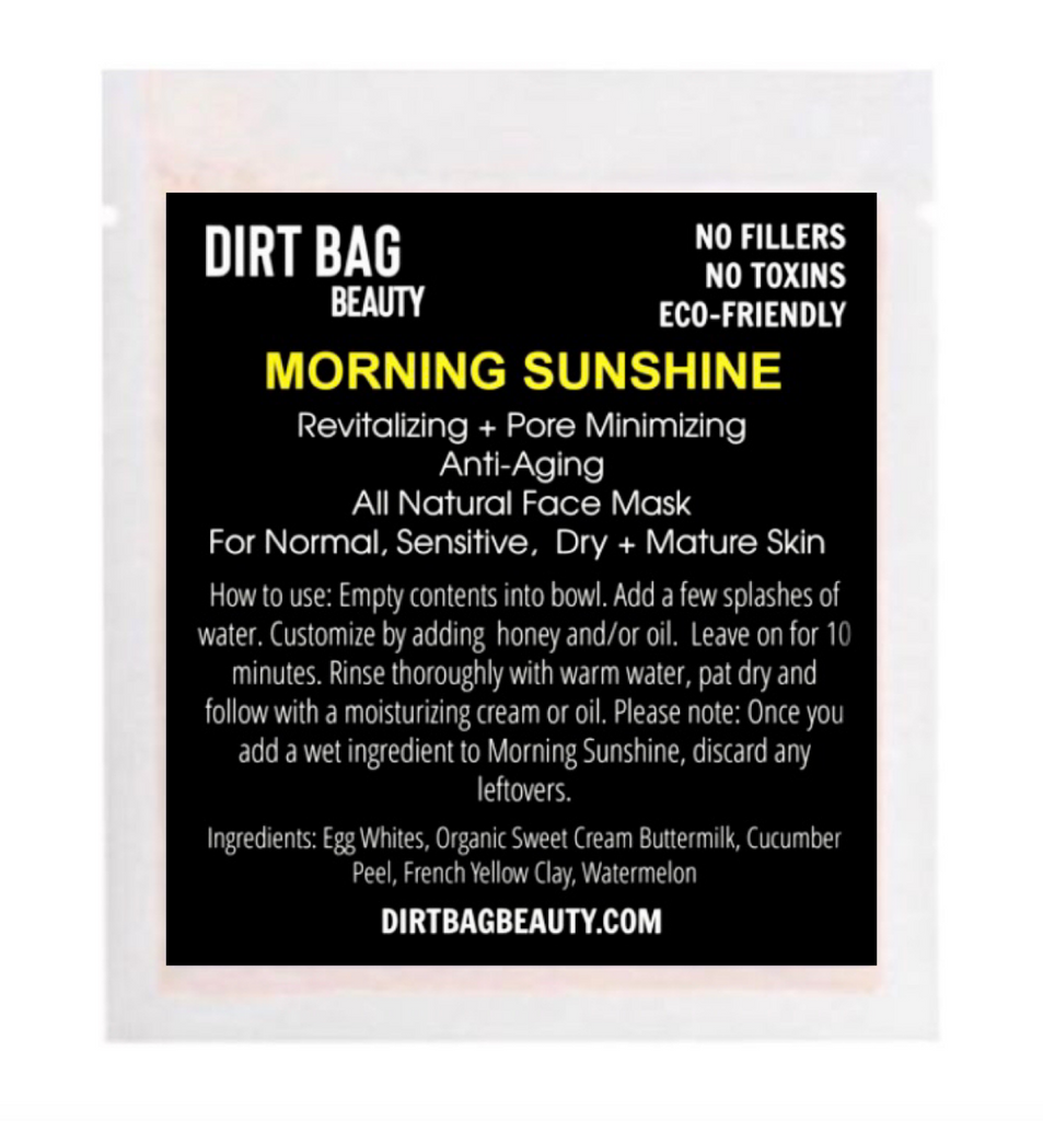 Morning Sunshine Facial Mask -- Single Use