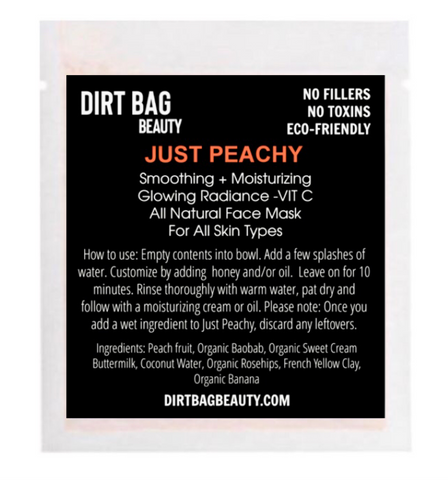 Just Peachy Facial Mask -- Single Use