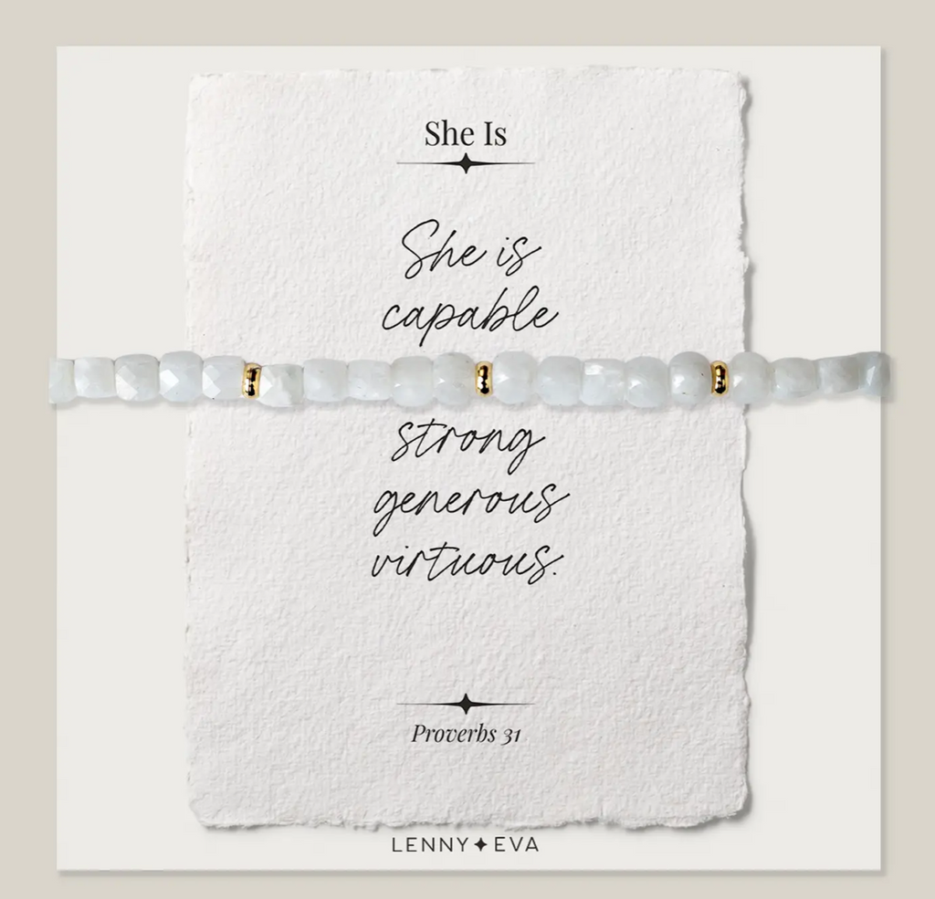 She Is Capable, Strong, Generous, Virtuous Bracelet