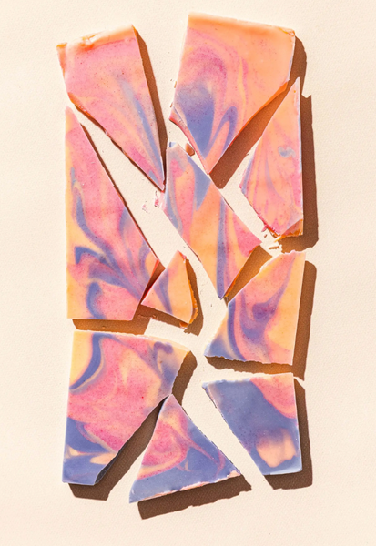 Tie-Dye Rainbow Chocolate Bar