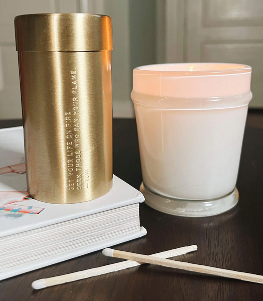 Large Brass Match Canister + Striker