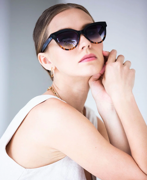 Lola Sunglasses - Black/Tortoise Shell