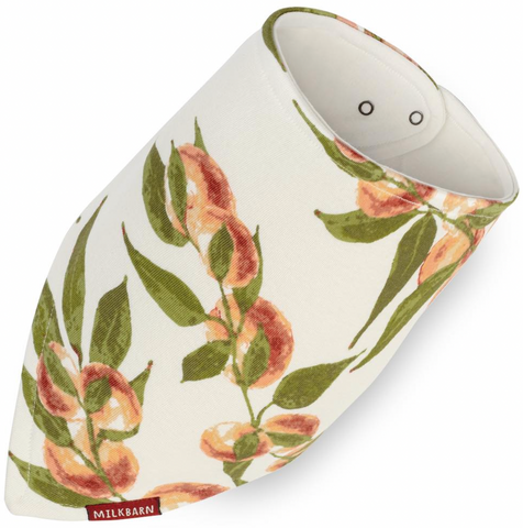 Organic Kerchief Bib - Peaches