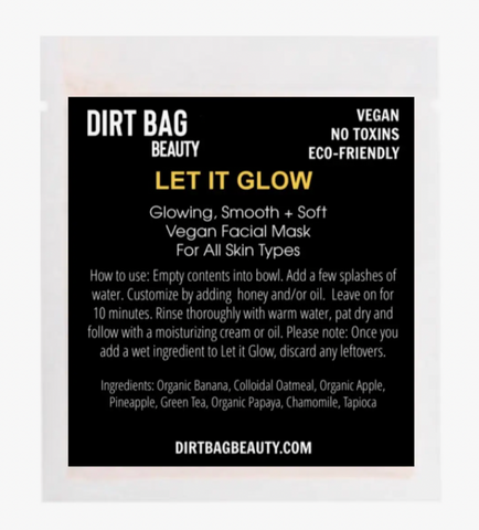 Let It Glow Facial Mask -- Single Use