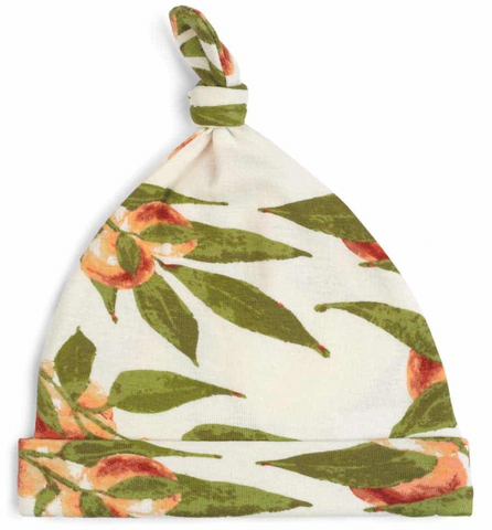 Knotted Baby Hat - Peaches (3-6 mo)