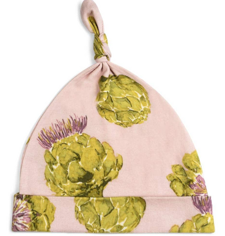 Knotted Baby Hat - Artichoke (3-6 mo)