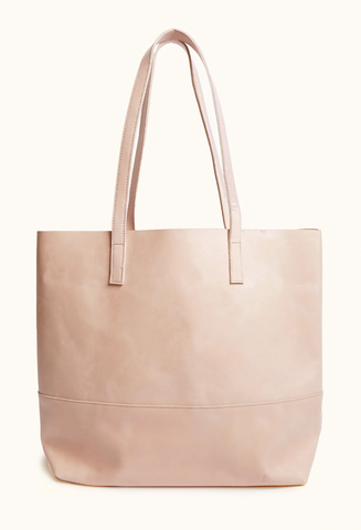 Mamuye Leather Tote -- Pale Blush