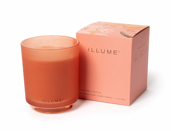 Paloma Petal Boxed Glass Candle