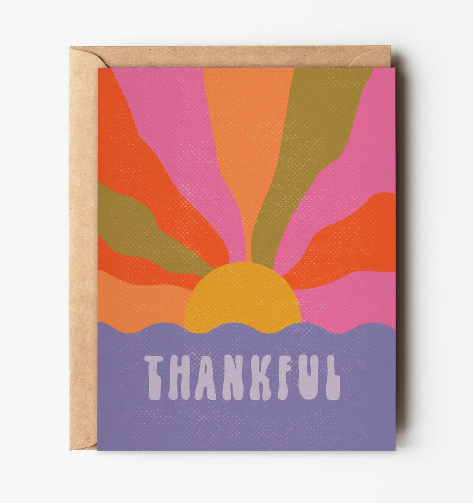Thankful - Retro Greeting Card