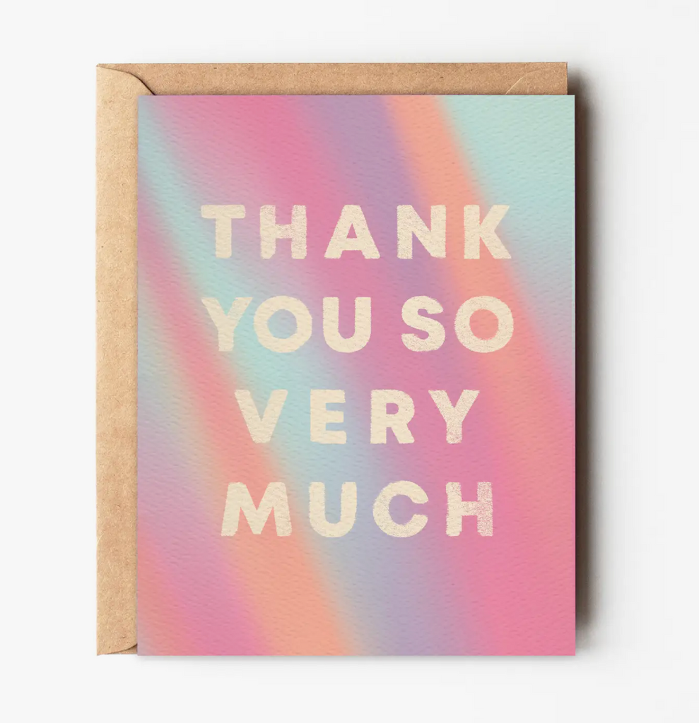 Thank You - Colorful Card