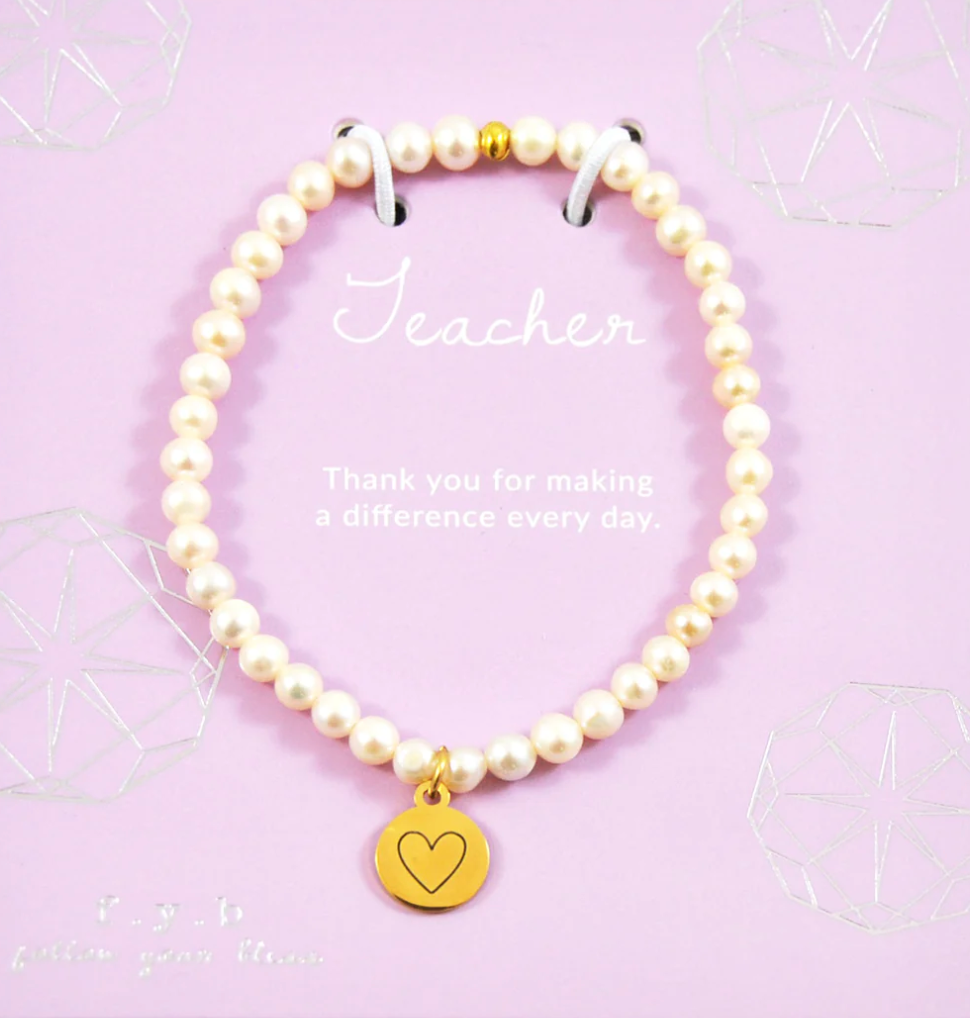 Teacher Bracelet - Fresh Water Pearl