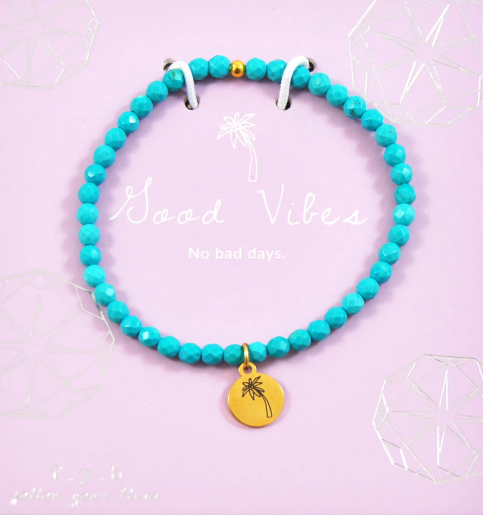 Good Vibes Bracelet - Turquoise