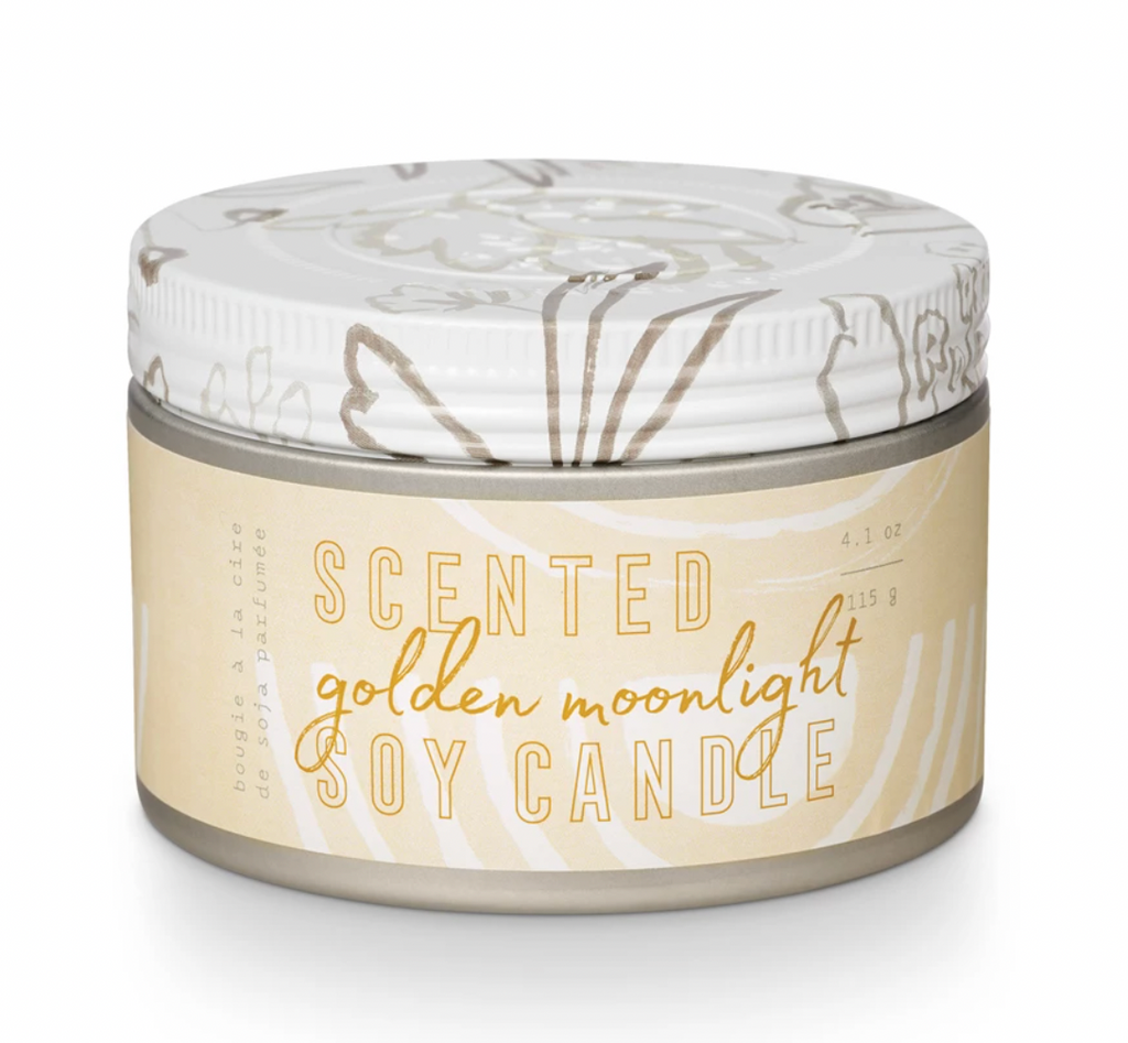 Golden Moonlight Small Tin Candle