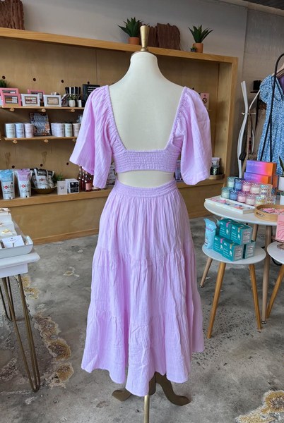 Geraldine Dress -- Lilac
