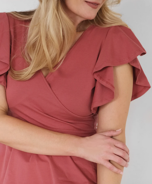 Abigail Top -- Withered Rose