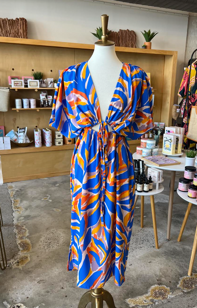 Halsten Dress -- Blue