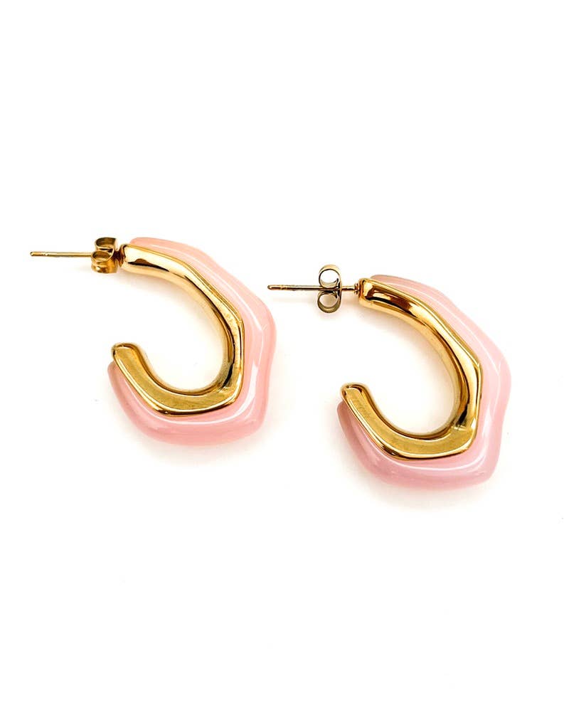 Elsa Earrings - Pink