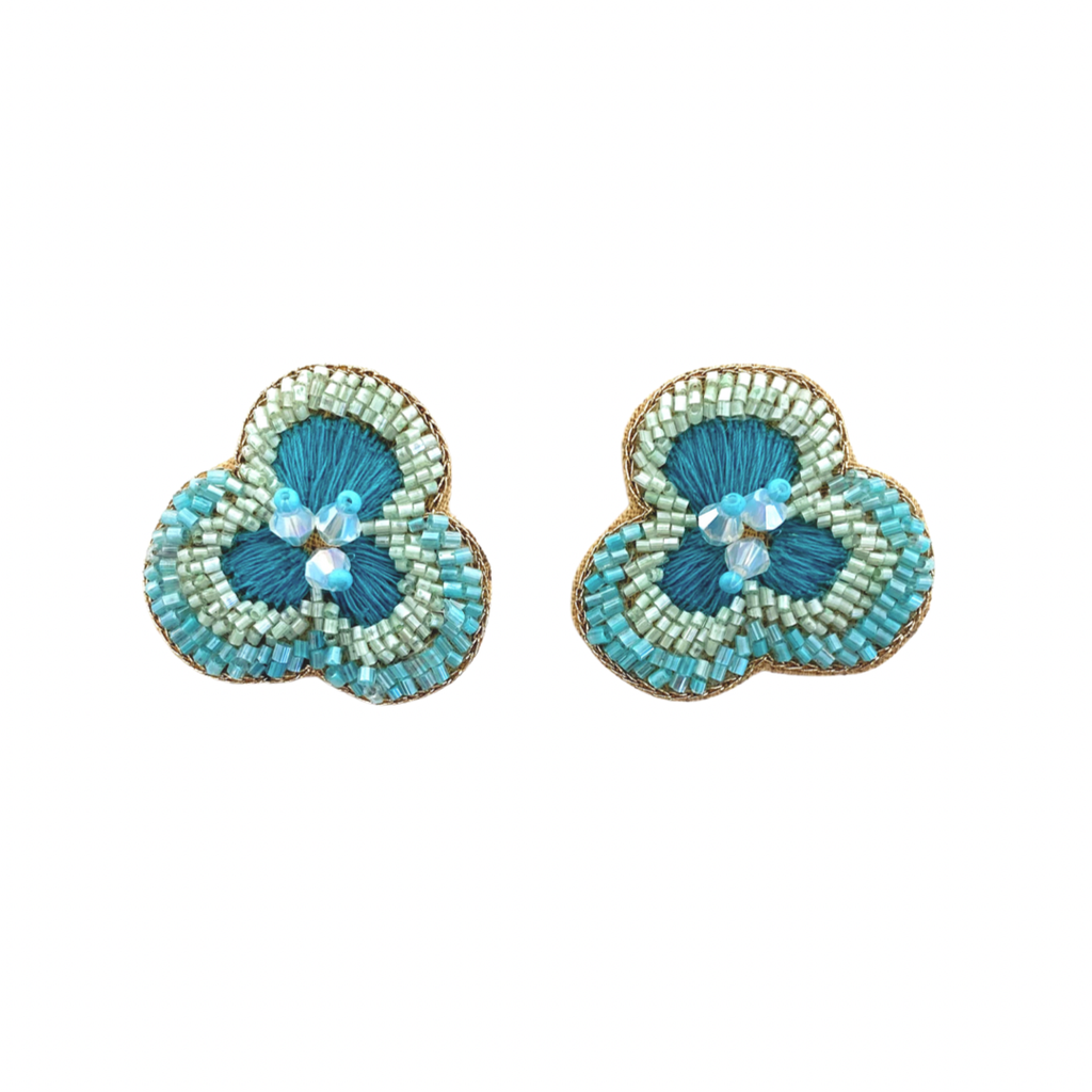 Flower Studs - Turquoise