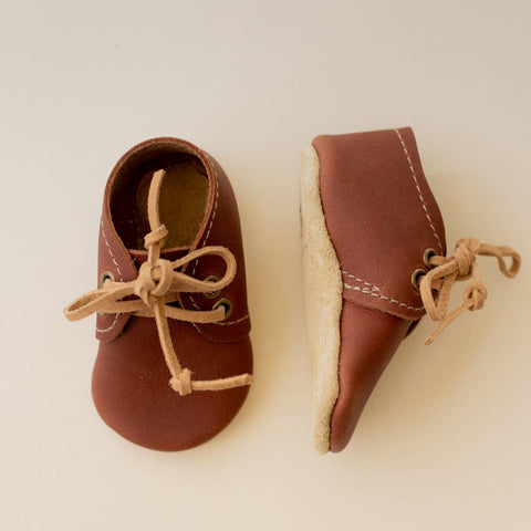 Baby Oxfords in Cognac - Size 2